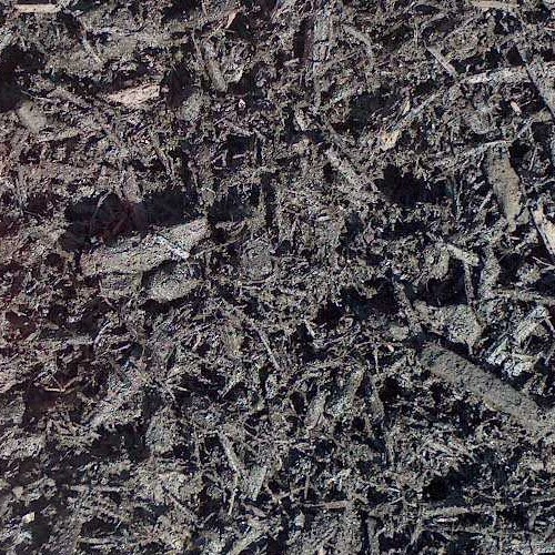 dyed black mulch