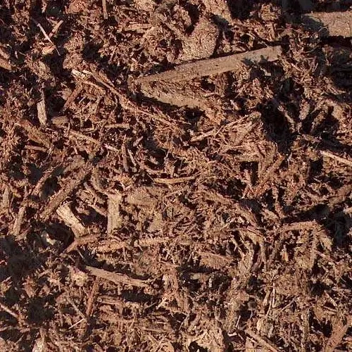 dyed brown mulch