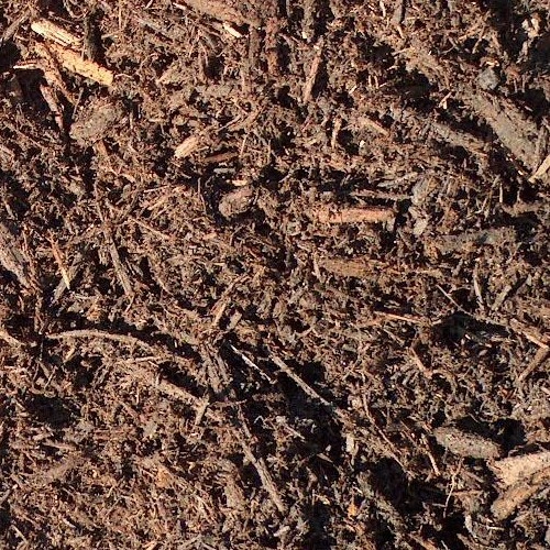 sifted brown mulch